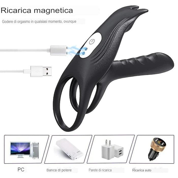 ElevateX - Anello fallico che aumenta la circonferenza per coppie