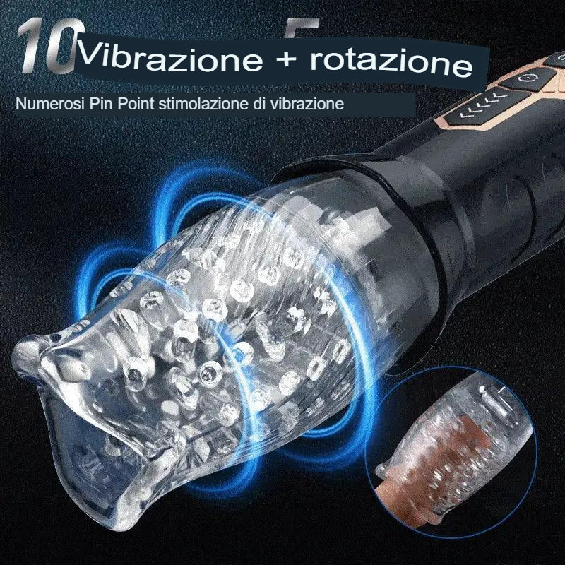 Masturbatore con rotazione automatica a 360° - Tornado