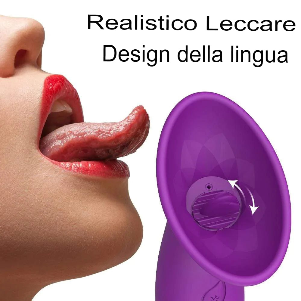 Oral Bliss - Stimolatore del clitoride con ventosa e lingua vibrante