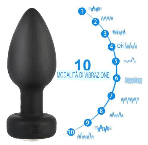 Vibratore plug anale - 10 modalità