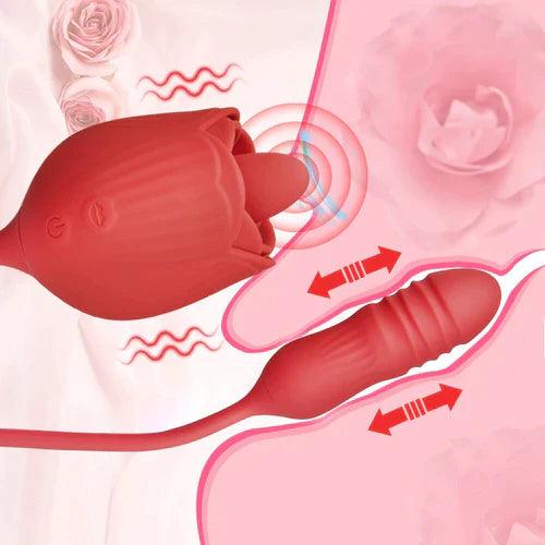 Vibrador Rosa Lótus 10 modos - prazervip