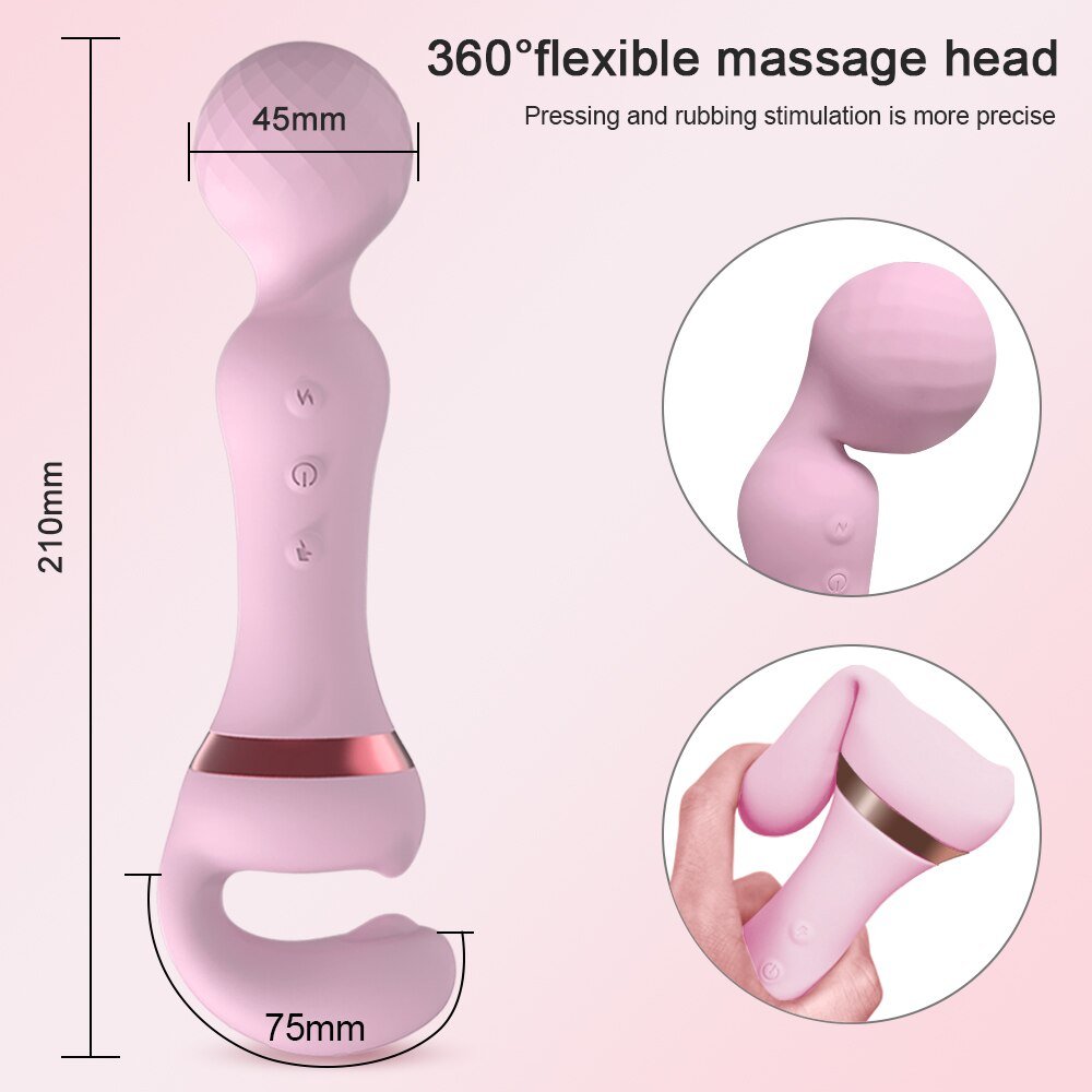 Vibrador Varinha Estimuladora de Clitoris e Ponto G - prazervip